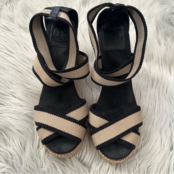 TORY BURCH Wedge Espadrilles Size 9 - Picture 5 of 7